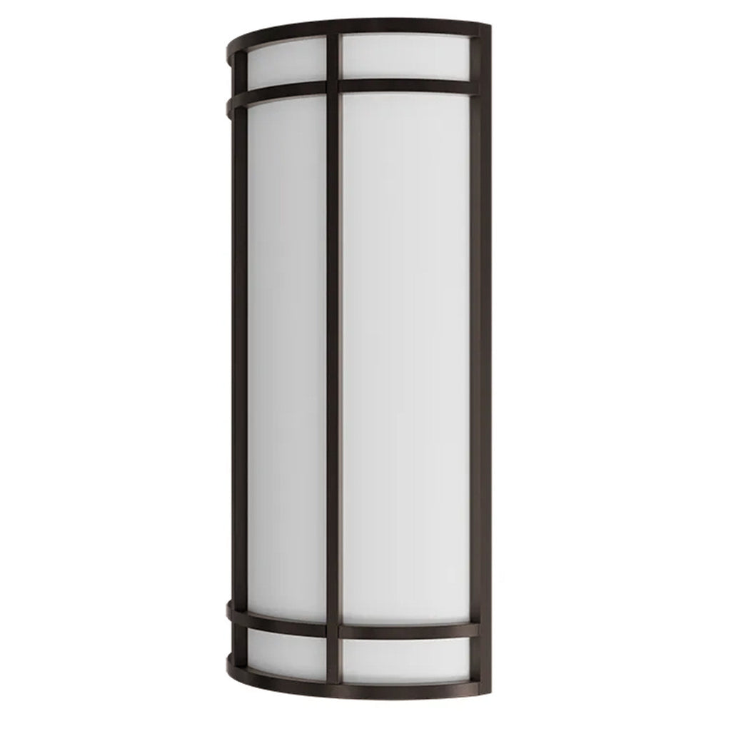 LED Decorative Wall Sconce Black Finish Watt Selectable 15W/20W/25W - 2,400 Lumens - 9X18 Inches - Color Tunable 30/40/50K