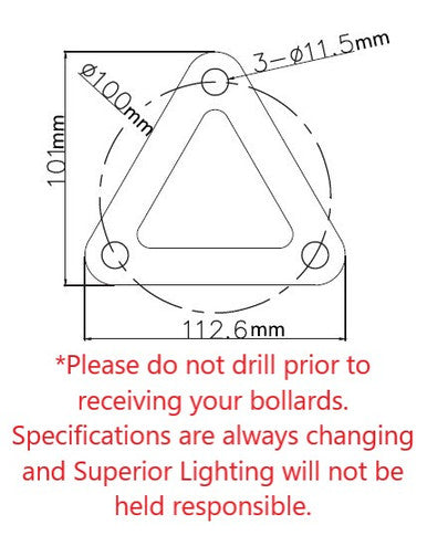 LED Bollard Lights - For Commercial Driveways and Parking Lots - Lens Free Split Cone Head - 24/19/14W - 3000 Max Lumens - Color Selectable 30K, 40K, 50K - Bronze Finish