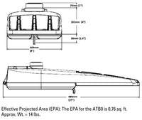 Autobahn Cobra Head,88W, 12,176 Lumens nominal,120-277V,Roadway Type III,5000K
