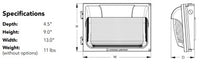 TWX LED Size 2 Wallpack, LED, Adjustable light output, 4000K, 120-277V, Photocell,  buttontype, Dark bronze finish,  super durable