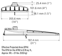 Autobahn Cobra Head, 175W,  26, 192 Lumens nominal, 120-277V, Roadway Type III, Bronze, 10kV/5kA MOV pack, Hingekeepers, NEMA label, No photocontrol receptacle, Field adjustable output
