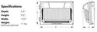 TWX LED Size 2 Wallpack, LED, Package 3, 4000K, 120-277V, Photocell,  buttontype, Dark bronze finish,  super durable
