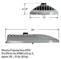 Autobahn M Series, 94W,  12, 800 Lumens nominal, 120-277V, Roadway Type III, 3000K, 10kV/5kA MOV pack, NEMA label, 7-pin photocontrol receptacle