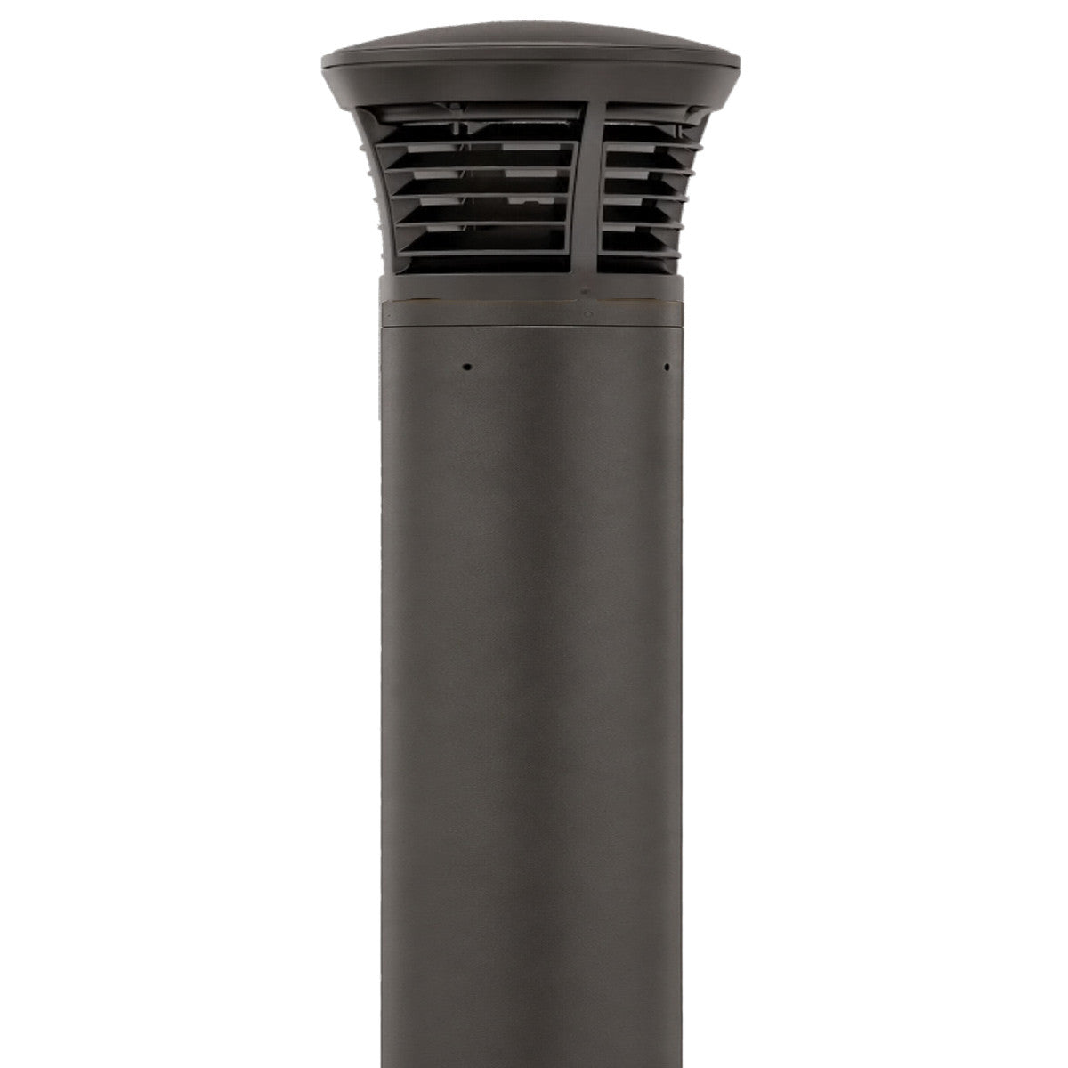 Turtle Friendly Amber LED Bollard With Louver - Dome Top - Selectable 24/15/12 Watt - 36 Inch - 120/277V - Bronze Finish