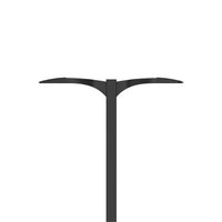 D-Series Size 1 LED Area Luminaire, LED, Up to 14973 Lumens, 4000K, 70CRI, Type V Medium, 120-277V, Square pole mounting, Natural aluminum finish, super durable