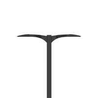 Lithonia LED Area Flood Light, 14973 Lumens.,4000K,70CRI,Type V Medium,120-277V,Square pole mounting,Dark bronze finish,