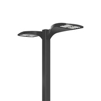 D-Series Size 0 LED Area Luminaire, LED, Up to 12109 Lumens, 4000K, 70CRI, Type III Medium, 120-277V, House-side shield, Square pole mounting, Field adjustable output, Dark bronze finish, super durable