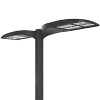 D-Series Size 2 LED Area Luminaire, LED, Up to 43721 Lumens, 4000K, 70CRI, Type IV Medium, 120-277V, House-side shield, Square pole mounting, Field adjustable output, Dark bronze finish, super durable