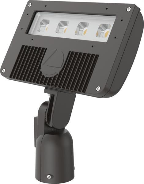 Lithonia DSXF2 Series LED Outdoor Flood Light, 12539 lumens, 5000K , Medium spot, 120-277V, Integral Slipfitter, 0-10v, Black finish,