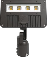 D-Series Size 2 LED Flood Luminaire, LED, Up to 12539 lumens, 4000K, 70CRI, Narrow spot, 120-277V, Integral Slipfitter, Dark bronze finish, super durable
