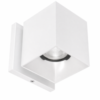 Zoron 5CCT Square Trimmed Wall Mount Narrow Beam White/White - W4S-NCS-WTWT