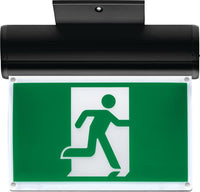 Quantum®,  Extruded Aluminum Edge-Lit Running Man Sign, Black