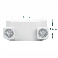 LED R16 Emergency Lights - Contemporary Safety Lights With 90 Minute Battery Back Up - Choose From White or Black Finish