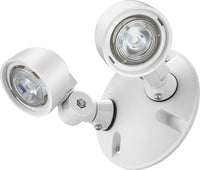 Remote, White, Twin Lamp Heads, Weather Proof, Round, Master Pack Of 12