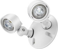 Remote, White, Twin Lamp Heads, Weather Proof, Round