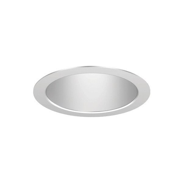 EVO 4IN Round Downlight,White Painted Trim Ring,Clear Reflector,Matte-Diffuse,Trim