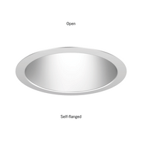 Evo 6In Round Open Downlight, Clear Reflector, Matte-Diffuse, Trim