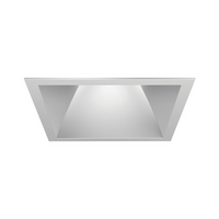 EVO 6IN Square Downlight, Clear Reflector, Semi-Specular, Trim, Unit pack