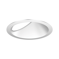 EVO 6IN Round Open Wall Wash, Clear Reflector, Matte-Diffuse, Trim, Unit pack