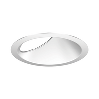 EVO 6IN Round Open Wall Wash, Clear Reflector, Matte-Diffuse, Trim, Unit pack