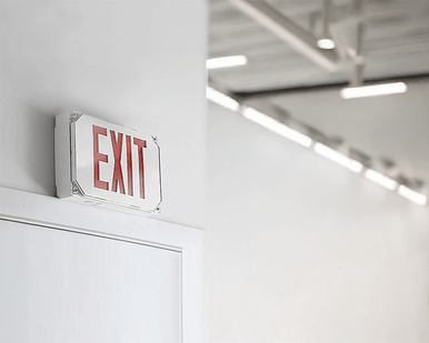 Hazardous Location LED Exit Sign - Choose Red or Green Lettering, 1 Or 2 Sided - With 90 Minute Battery Back-Up