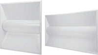 LED Edge-lit Wing Troffers - Modern Commercial Drop Ceiling Lighting - Choose Your Size