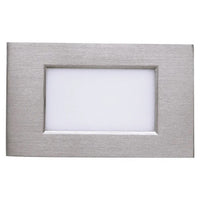 LED Step Lights - 3.5W - 12V - Color Temperature Selectable 30K/40K/50K - Frosted Lens - Recess Mount - Brushed Nickel Finish