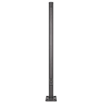 15 Foot Round Pole For Surface Mount - Steel With Bronze Finish - 4 Inch Diameter