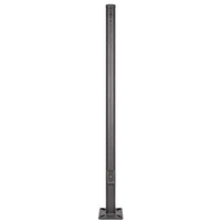 20 Foot Round Pole For Surface Mount - Steel With Bronze Finish - 4 Inch Diameter