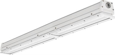 Heavy industrial,  enclosed and gasketed industrial strip, 48IN, 10, 000LM, Flat poly frosted lens, Wide distribution, 120V-277V, Generic driver 0-10V dimming, 5000K, 80 color rendering index, White,  super durable, Enhanced corrosion resistance