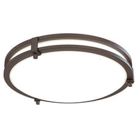 Decorative Indoor Flush- Semi-Flush, Round, 13In, Round, Switchable Cct 2700K, 3000K, 3500K, 4000K, And 5000K, 90+ Cri, 120V, Antique Bronze,