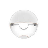 Round LED Path Light With White Finish - 3000K Soft White