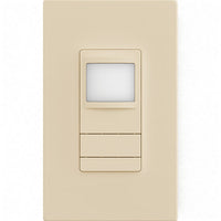 Wall Switch Sensor, Passive Dual Technology, Vacancy (default) or Auto-On, Light Almond