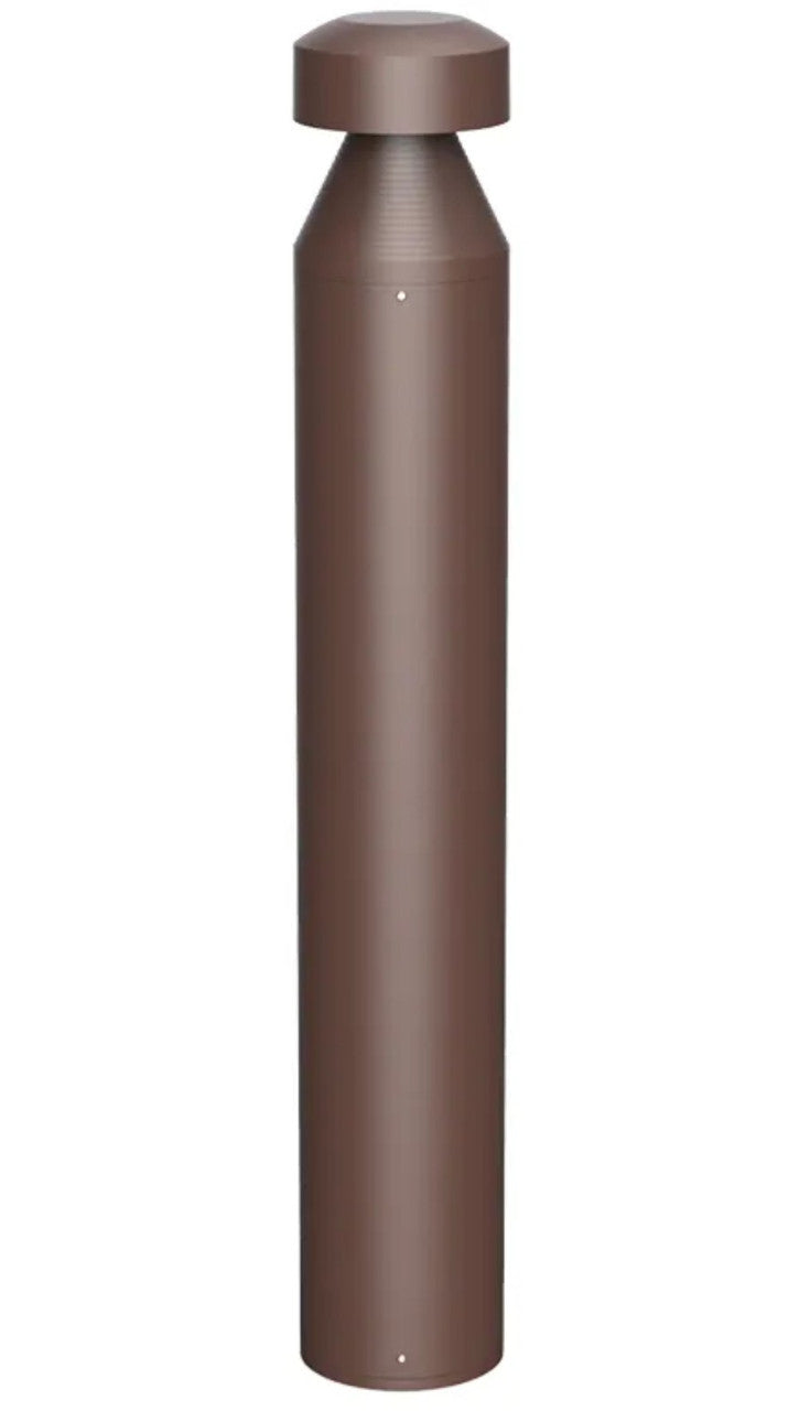 LED Bollard Lights - For Commercial Driveways and Parking Lots - Lens Free Cone Head - 24/19/14W - 3000 Max Lumens - Color Selectable 30K, 40K, 50K - Bronze Finish
