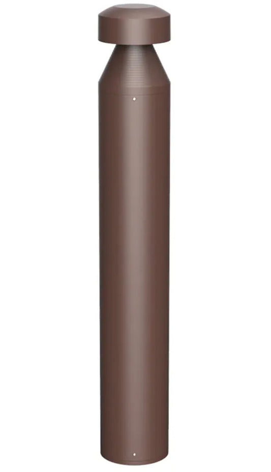LED Bollard Lights - For Commercial Driveways and Parking Lots - Lens Free Cone Head - 24/19/14W - 3000 Max Lumens - Color Selectable 30K, 40K, 50K - Bronze Finish