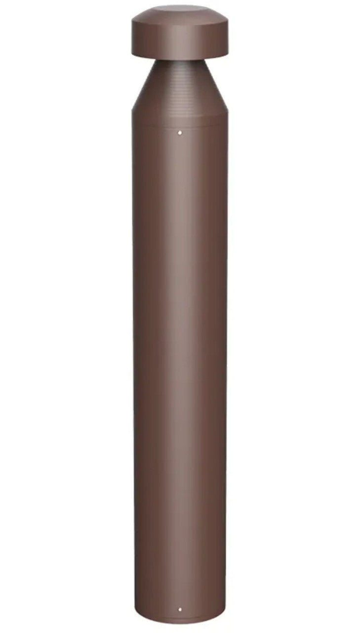 LED Bollard Lights - For Commercial Driveways and Parking Lots - Lens Free Split Cone Head - 24/19/14W - 3000 Max Lumens - Color Selectable 30K, 40K, 50K - Bronze Finish