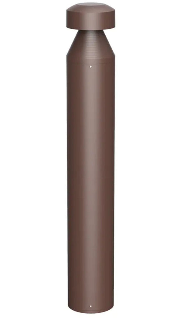 LED Bollard Lights - For Commercial Driveways and Parking Lots - Lens Free Split Cone Head - 24/19/14W - 3000 Max Lumens - Color Selectable 30K, 40K, 50K - Bronze Finish