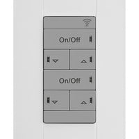 Low Voltage Push-Button Wallpod, 2-Pole, Raise/Lower Dimming, Gray