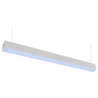 LED Square Hanging Office Lights - Modern Linear Pendant Fixture - Multiple Sizes and Finishes To Choose From