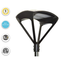 LED Modern Pole Light - 150 Watt - 19500 Lumens - 5000K Daylight - 120-277V - Bronze - Fits Up to 2.5 Inch Pole Top
