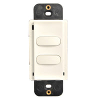 CX Low Voltage, 2 Button, Programmable Switch, No Pilot LED, White