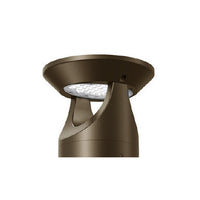 LED Solar Bollard Lights with Remote - Height 36IN - 3 Watt - 390 Lumens - 4000K Cool White - Anchor Bolts & Plate Included - Bronze Finish