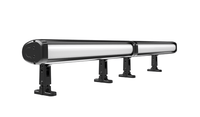 LED Linear Flood Continuous Runs,4FT section length,500 Nominal LM per Foot,4000K,120V-277V,Wide flood,Knuckle mount,0-10V,Natural Aluminum