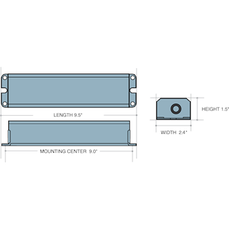 Constant Power LED Emergency Driver, Constant Power 5W Output, Integral (No Flex) Mounting