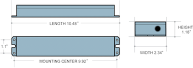 Low Profile (Lithium) LED Emergency Driver, Constant Power 10W Output, High Efficiency (Meets Ca T20 Efficiency Requirement), Self Diagnostic, Narrow (Slim Profile) With Push-In Connectors