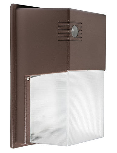 LED Rectangle Wall Pack With Photocell - Selectable 13/20/26 Watt - 4230 Max Lumens - Color Selectable 30K/40K/50K - 120-277V - Bronze Finish