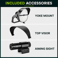 LED Stadium Light - 500W - 120/277V - 5000K Daylight - 68000 Lumen - Yoke Mount - Black Finish