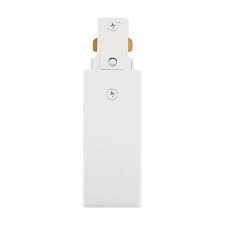 Trac-Lites End Feed Connector, 1-Circuit,Reverse Polarity,White