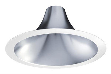 8IN L-Series New Construction Downlight, Parabolic Reflector Trim, Pewter Diffuse