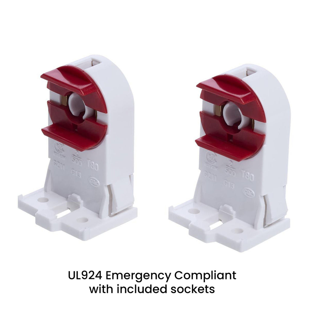 LED T8 Lamp With Emergency Battery Back-Up -Compliant with UL924 Code - 4 Foot - 15 Watt - Color Temperature Selectable 35K/40/50K - 120-277V - Lock Tombstone Sockets Included